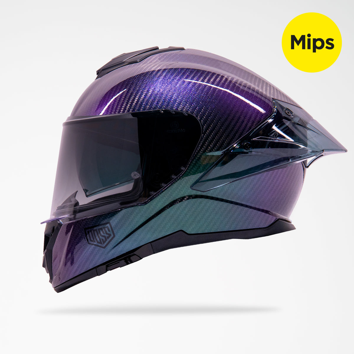 Voss 991 Stardust Carbon Fiber Full Face Helmet | MIPS, Pinlock Prepared