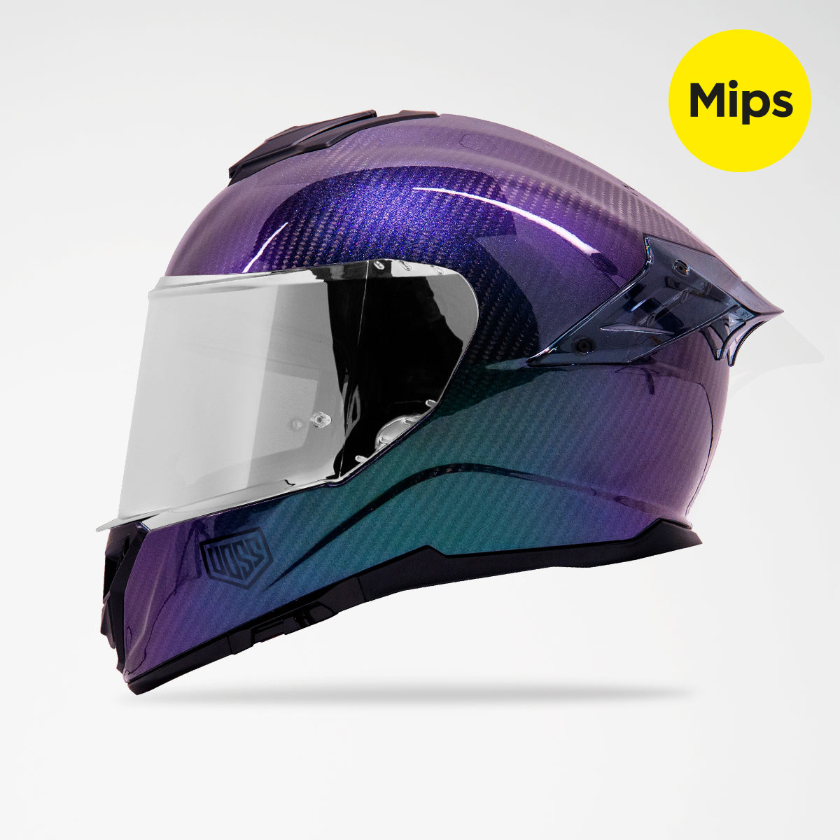 Voss 991 Stardust Carbon Fiber Full Face Helmet | MIPS, Pinlock Prepared