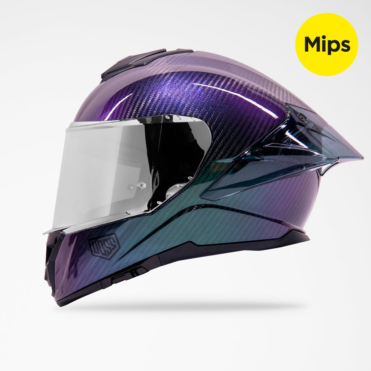 Voss 991 Stardust Carbon Fiber Full Face Helmet | MIPS, Pinlock Prepared