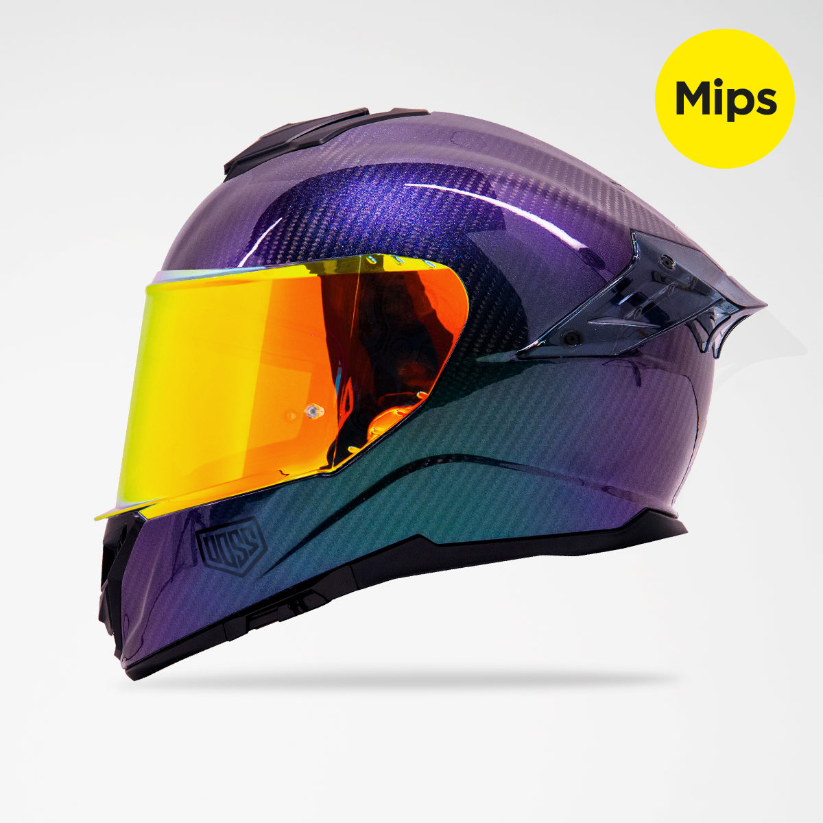 Voss 991 Stardust Carbon Fiber Full Face Helmet | MIPS, Pinlock Prepared