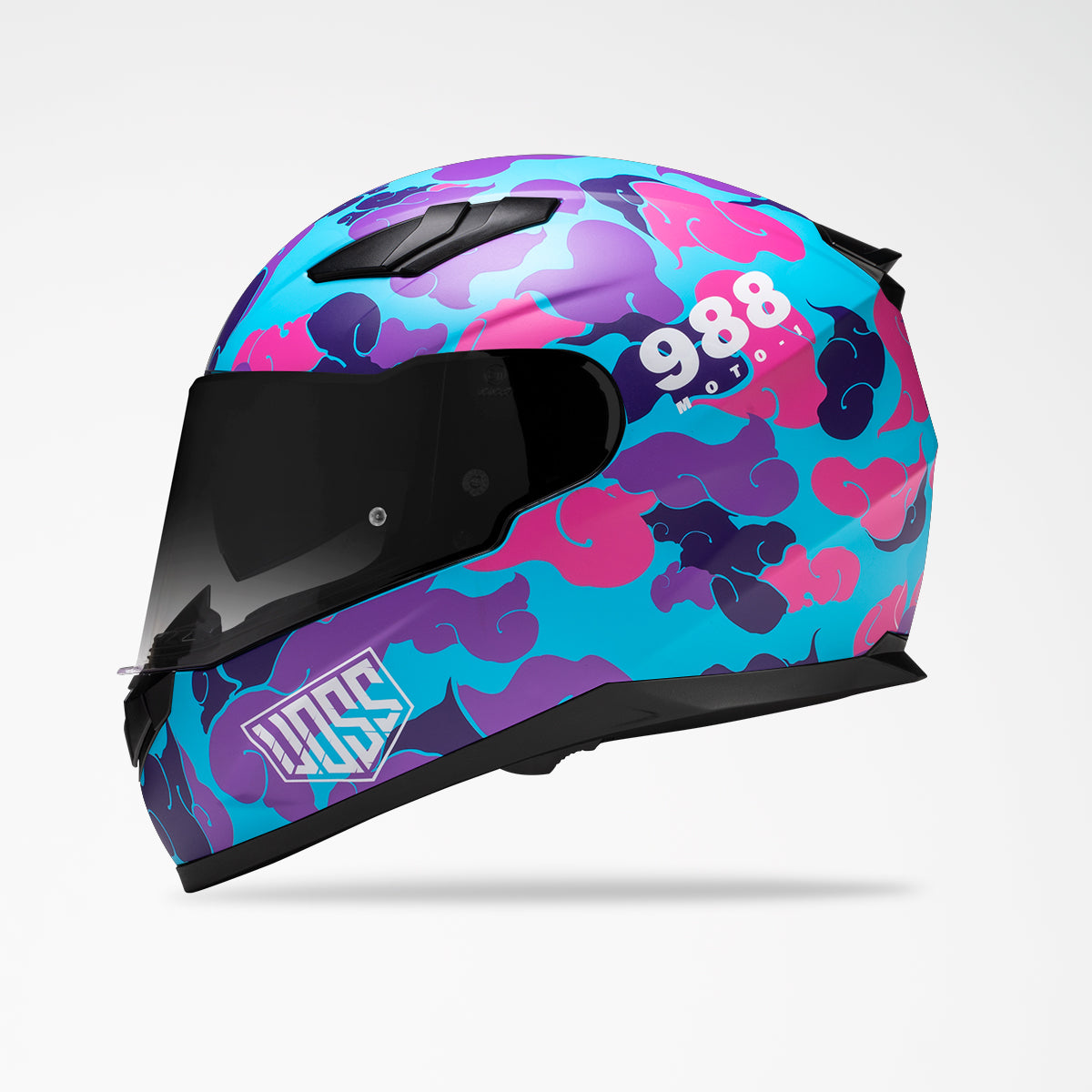 Voss 988 Moto-1 Pink Camo Helmet