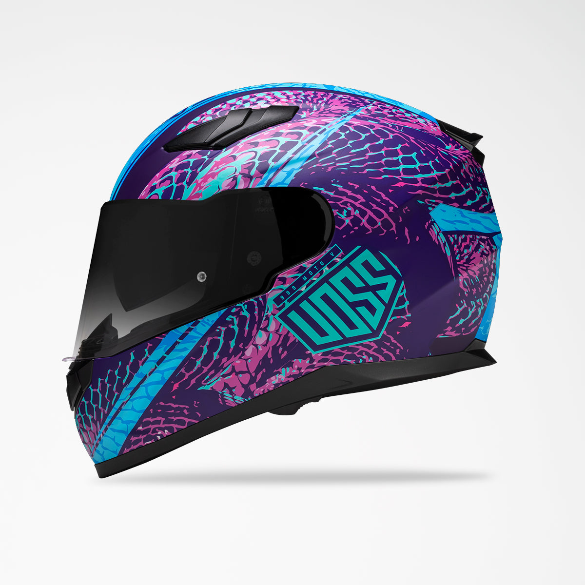 Voss 988 Moto-1 Purple Haze Serpienti Helmet