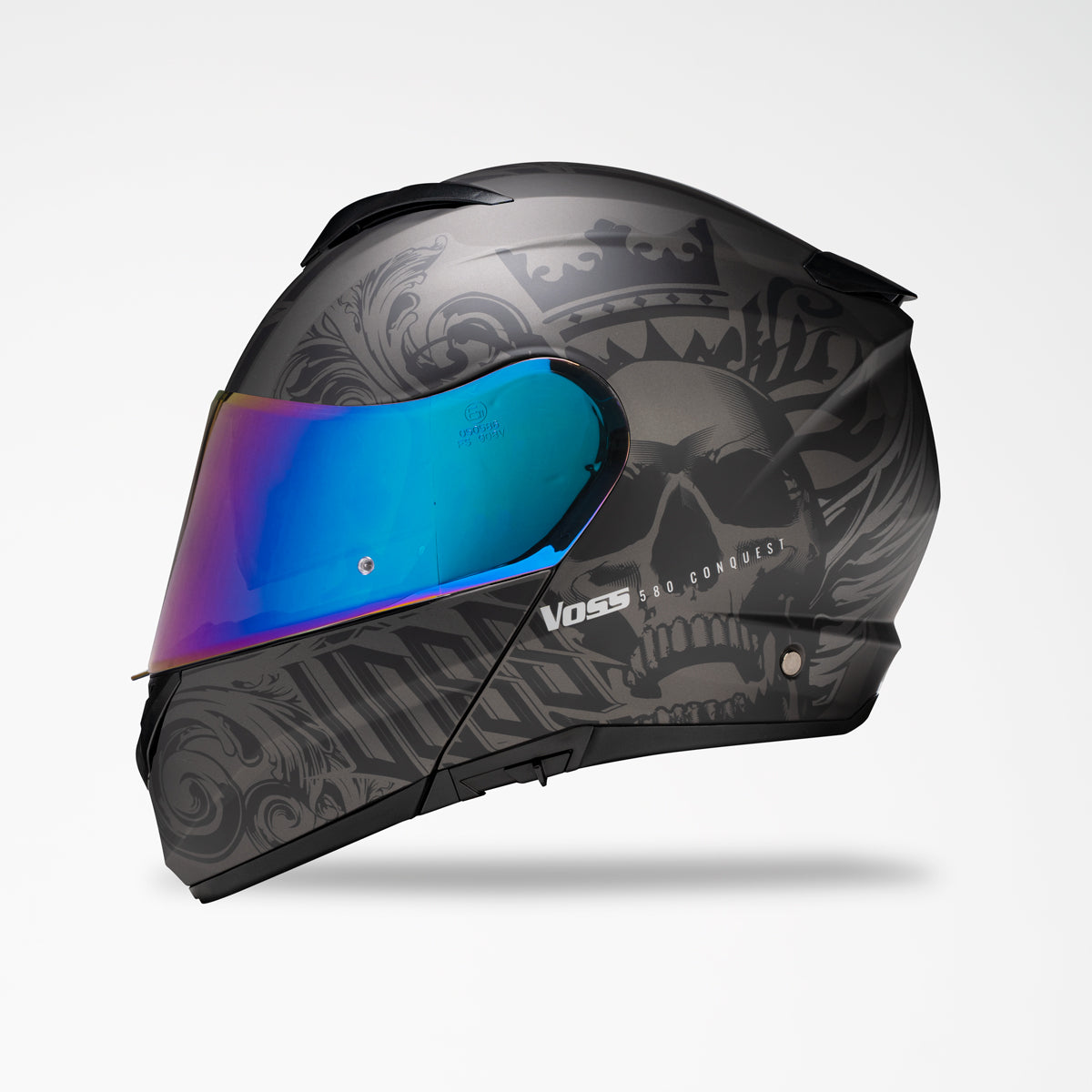 apocalyptic motorcycle helmet suit Voss 580 Conquest Apocalypse Modular Helmet