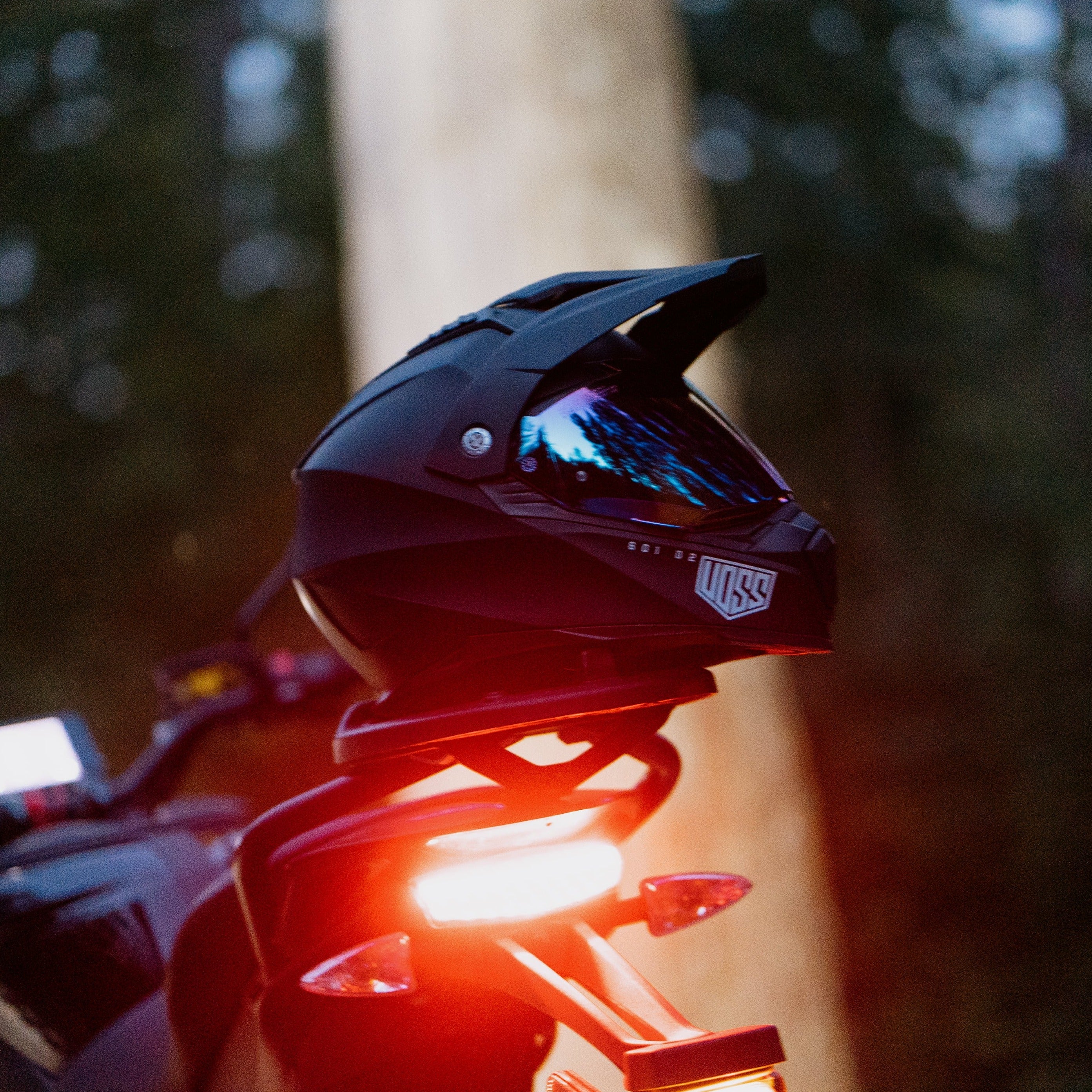 Voss 601 D2 Dual Sport Matte Black Helmet