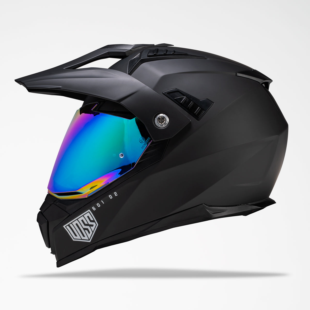 Voss 601 D2 Dual Sport Matte Black Helmet