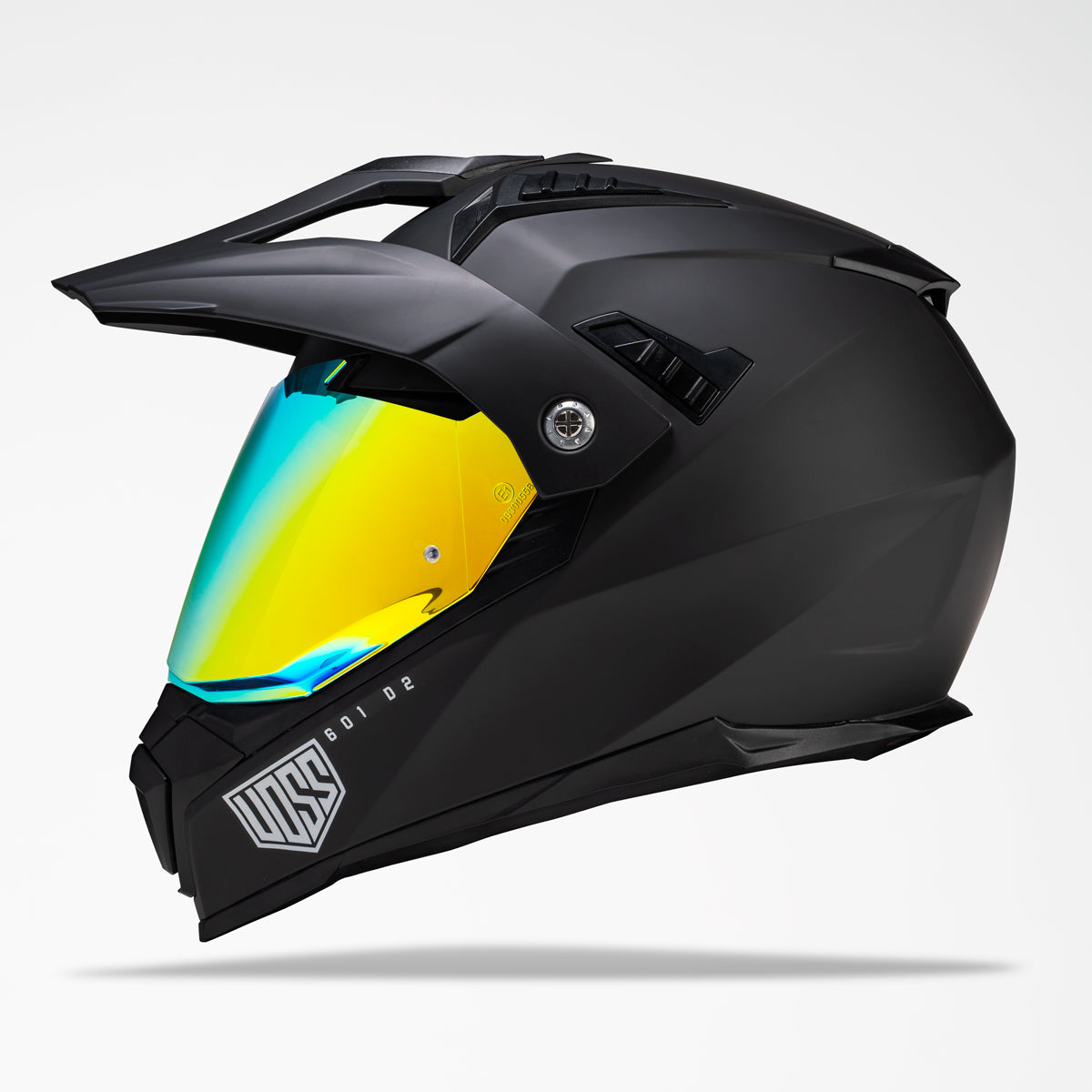 Voss 601 D2 Dual Sport Matte Black Helmet