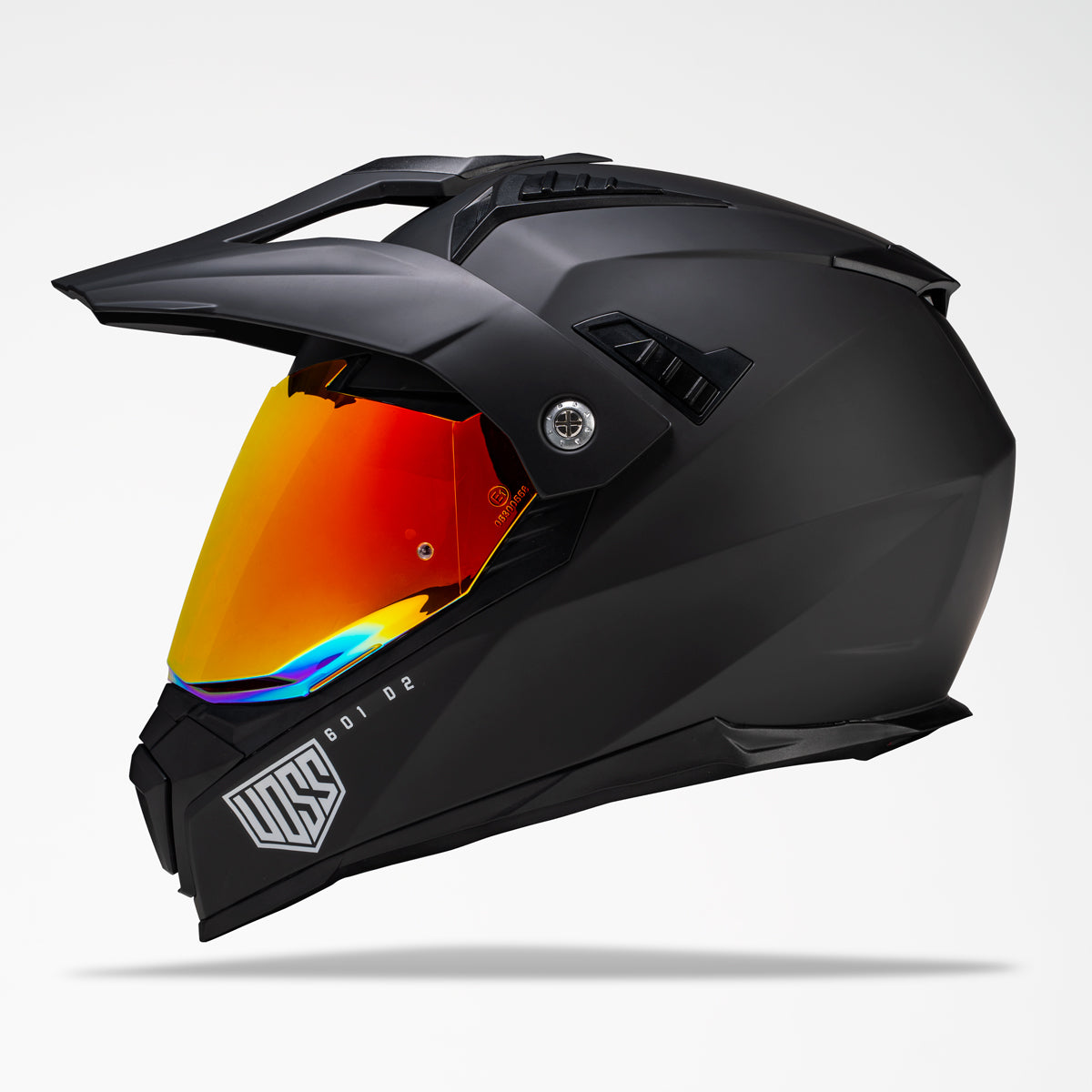 Voss 601 D2 Dual Sport Matte Black Helmet