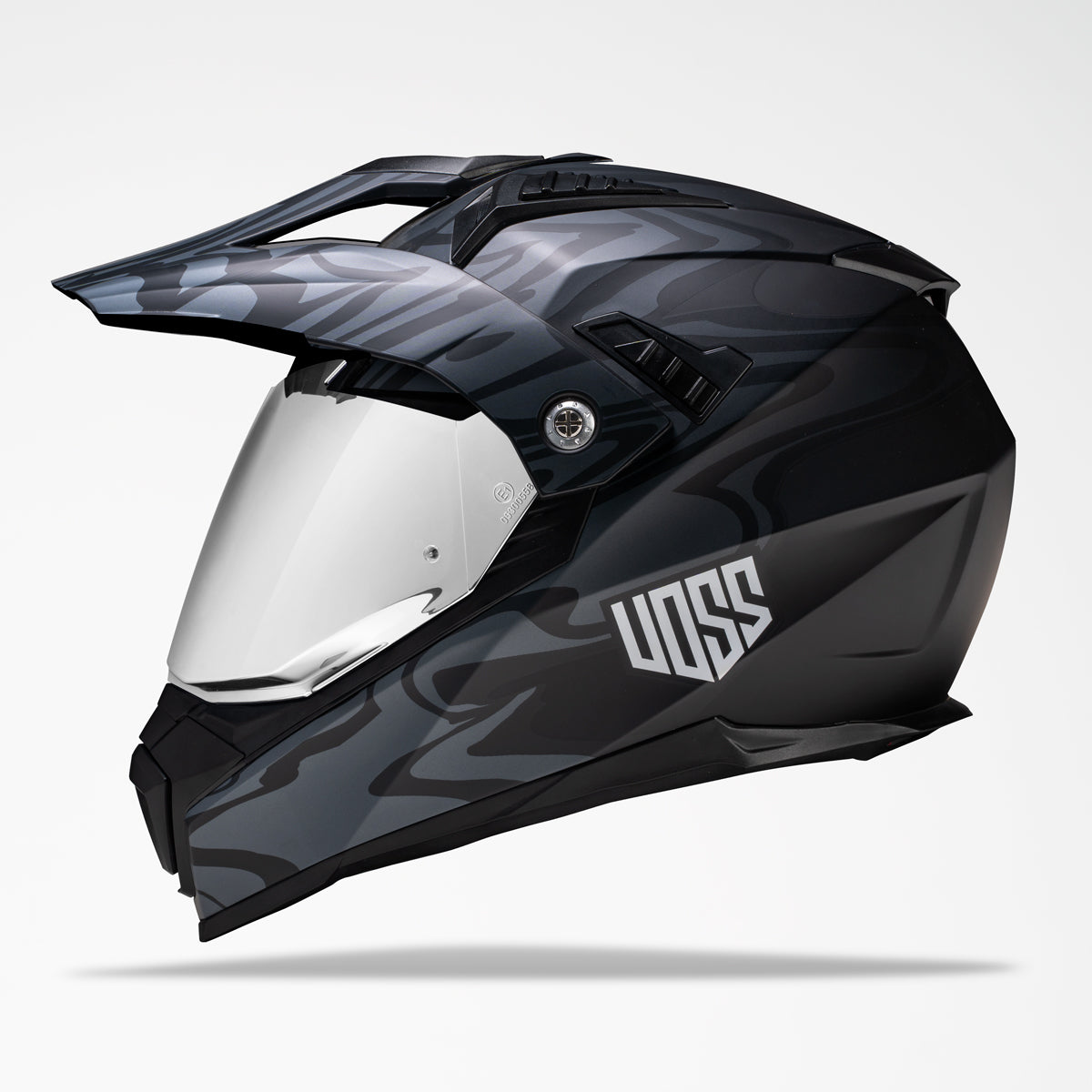 Voss 601 D2 Dual Sport Two-Tone Slick Helmet