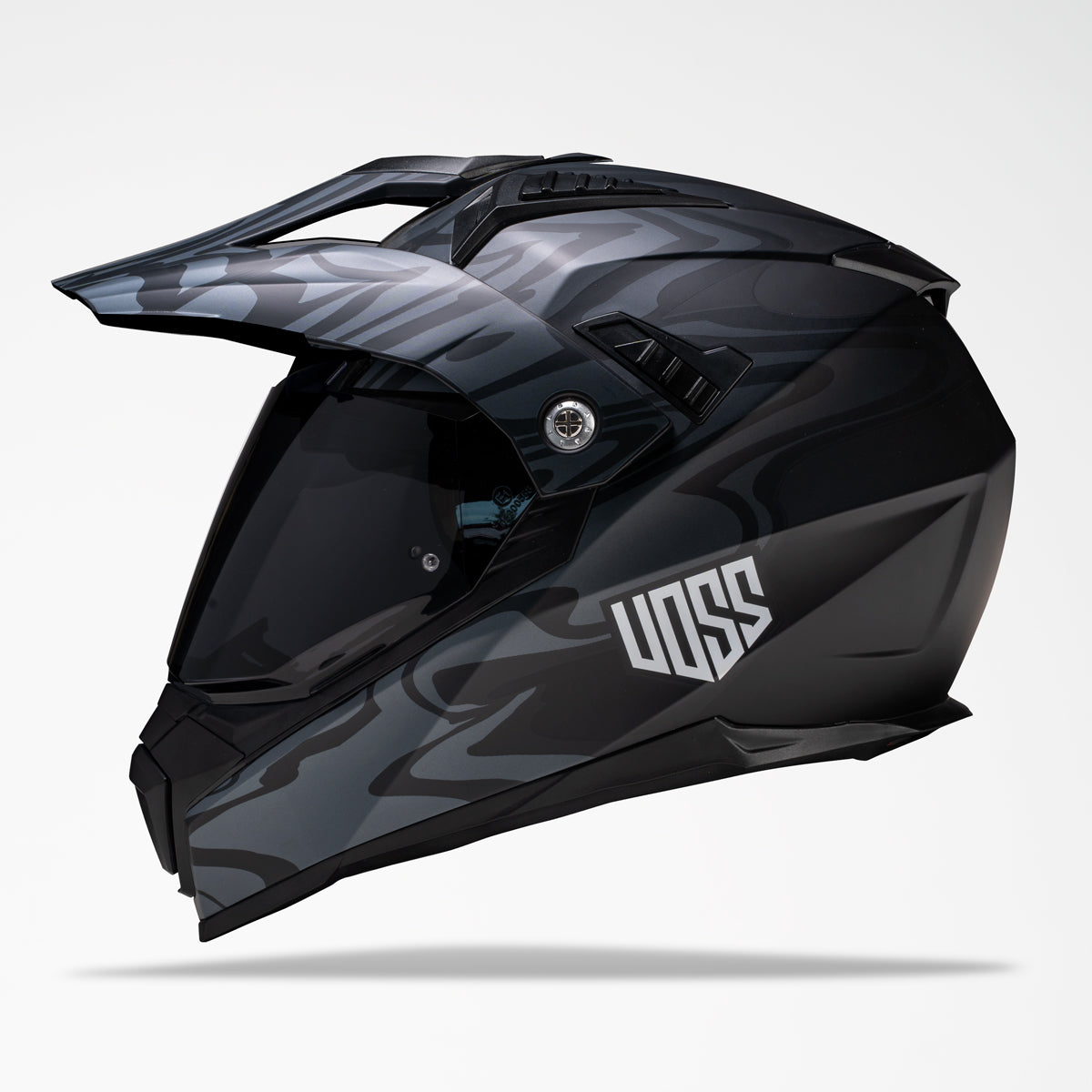 Voss 601 D2 Dual Sport Two-Tone Slick Helmet