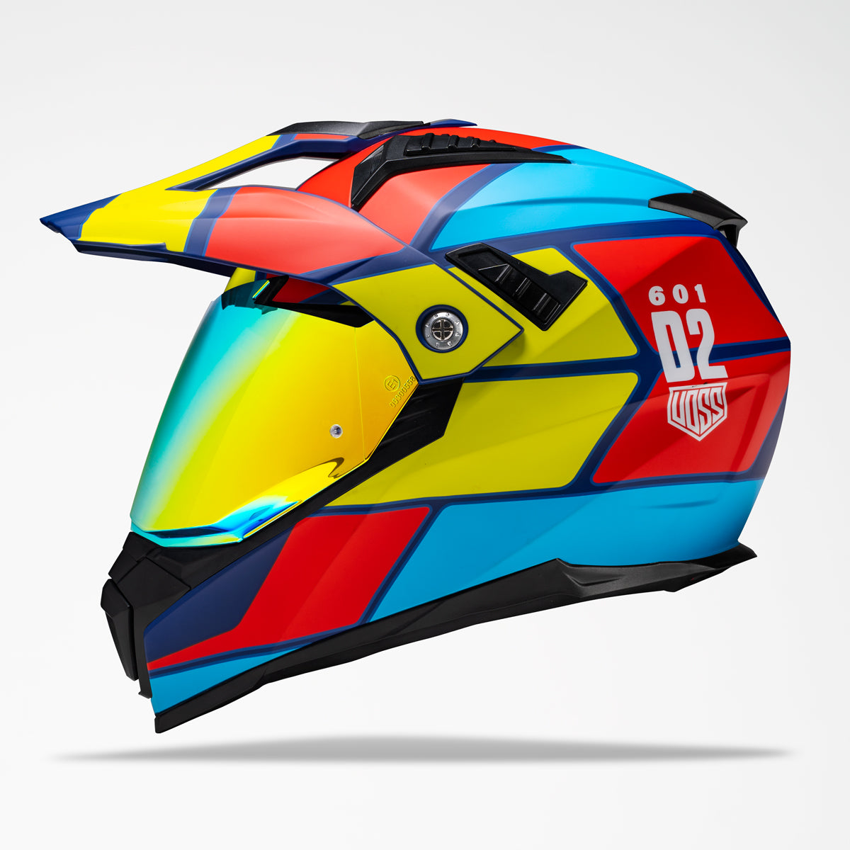 Voss 601 D2 Dual Sport Primary Block Helmet