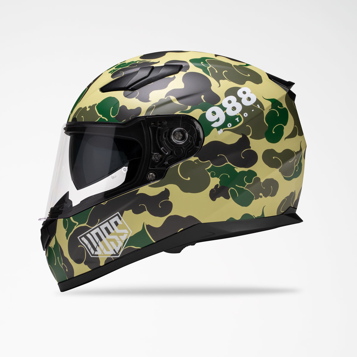 VOSS 988 MOTO-1 GREEN CAMO HELMET - Voss Helmets