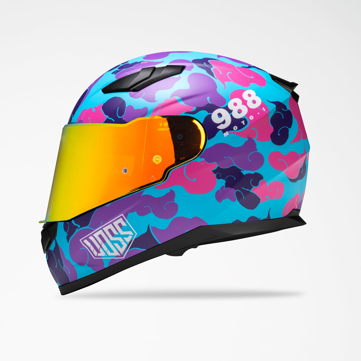 Voss 988 Moto-1 Pink Camo Helmet