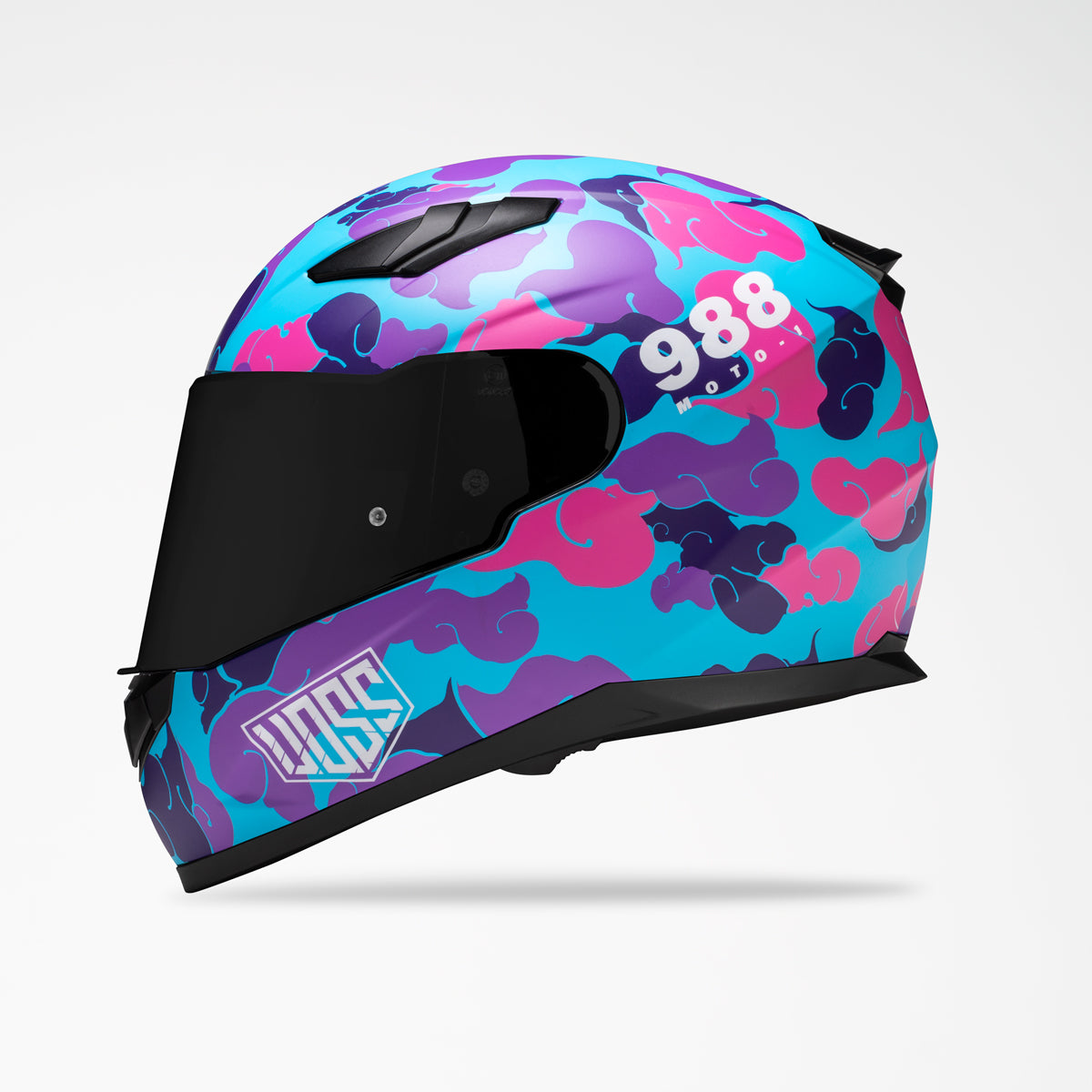 VOSS 988 MOTO-1 PINK CAMO HELMET - Voss Helmets