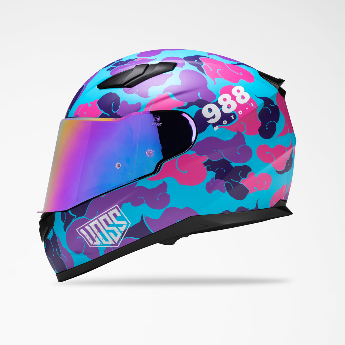 VOSS 988 MOTO-1 PINK CAMO HELMET - Voss Helmets