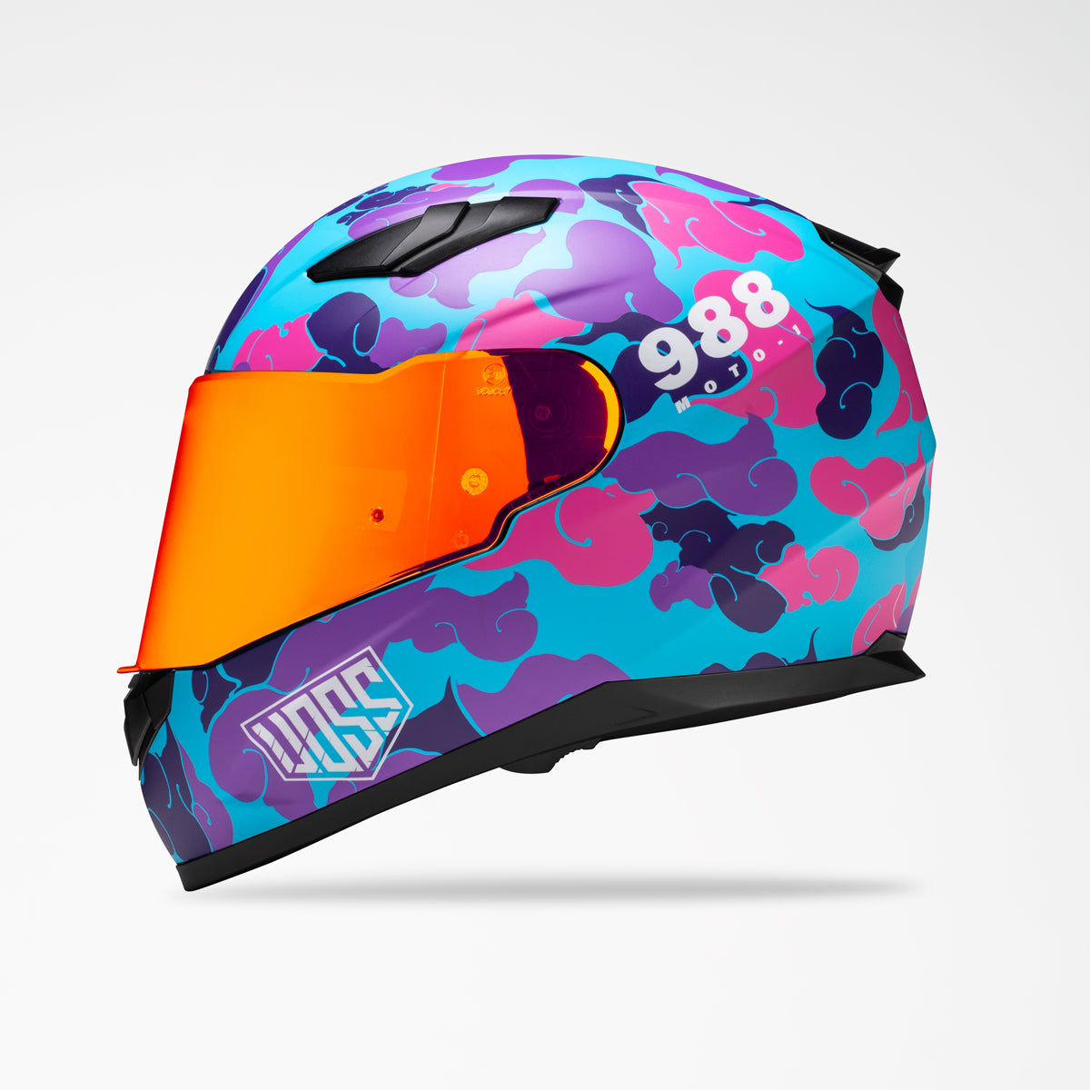 Voss 988 Moto-1 Pink Camo Helmet