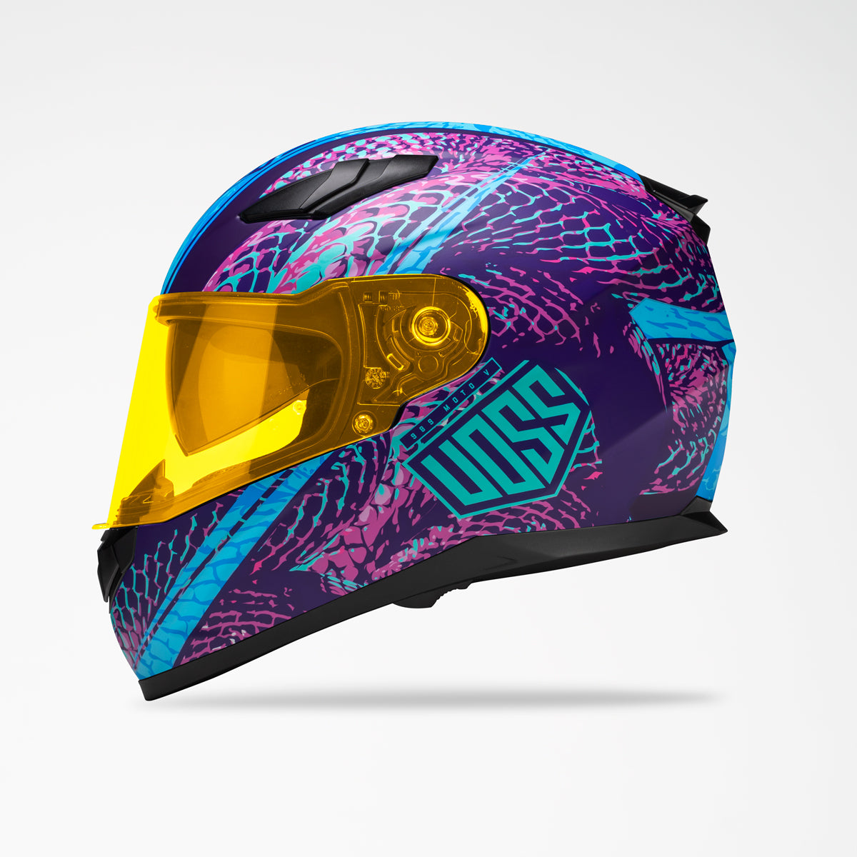 Voss 988 Moto-1 Purple Haze Serpienti Helmet