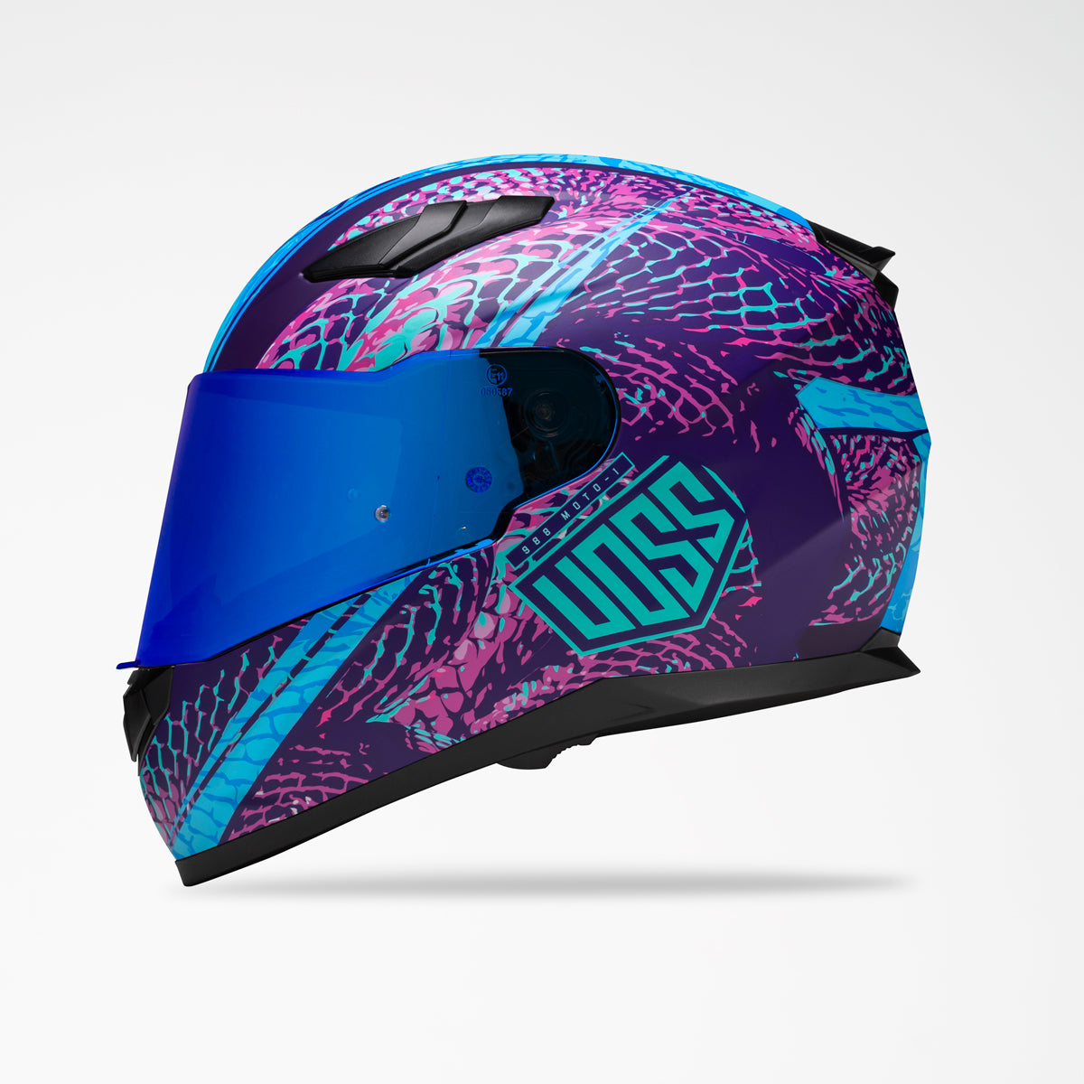 Voss 988 Moto-1 Purple Haze Serpienti Helmet