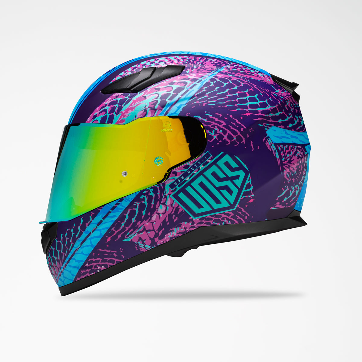 Voss 988 Moto-1 Purple Haze Serpienti Helmet