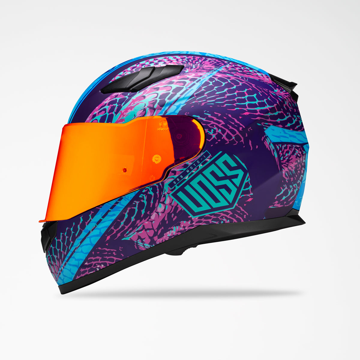 Voss 988 Moto-1 Purple Haze Serpienti Helmet