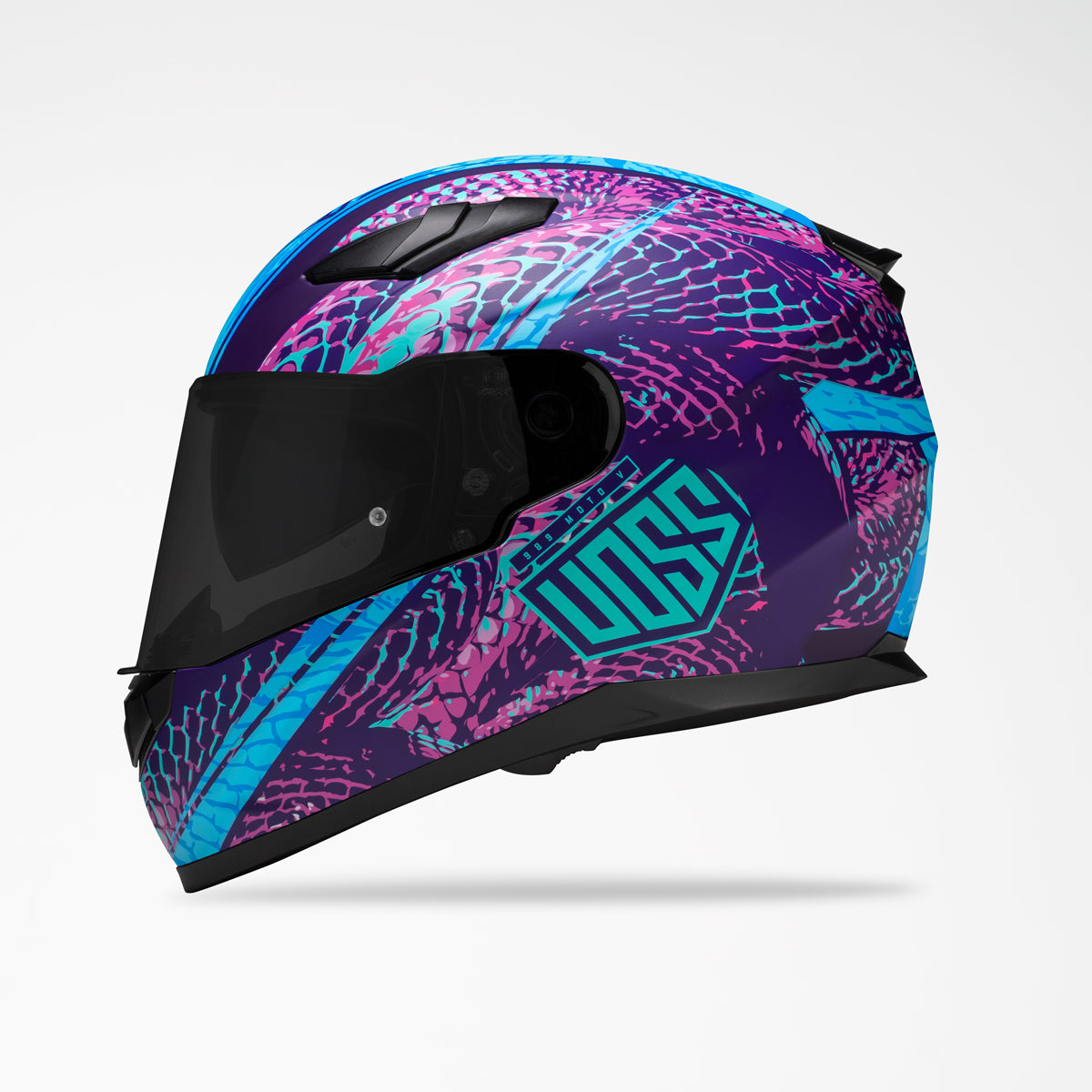 Voss 988 Moto-1 Purple Haze Serpienti Helmet