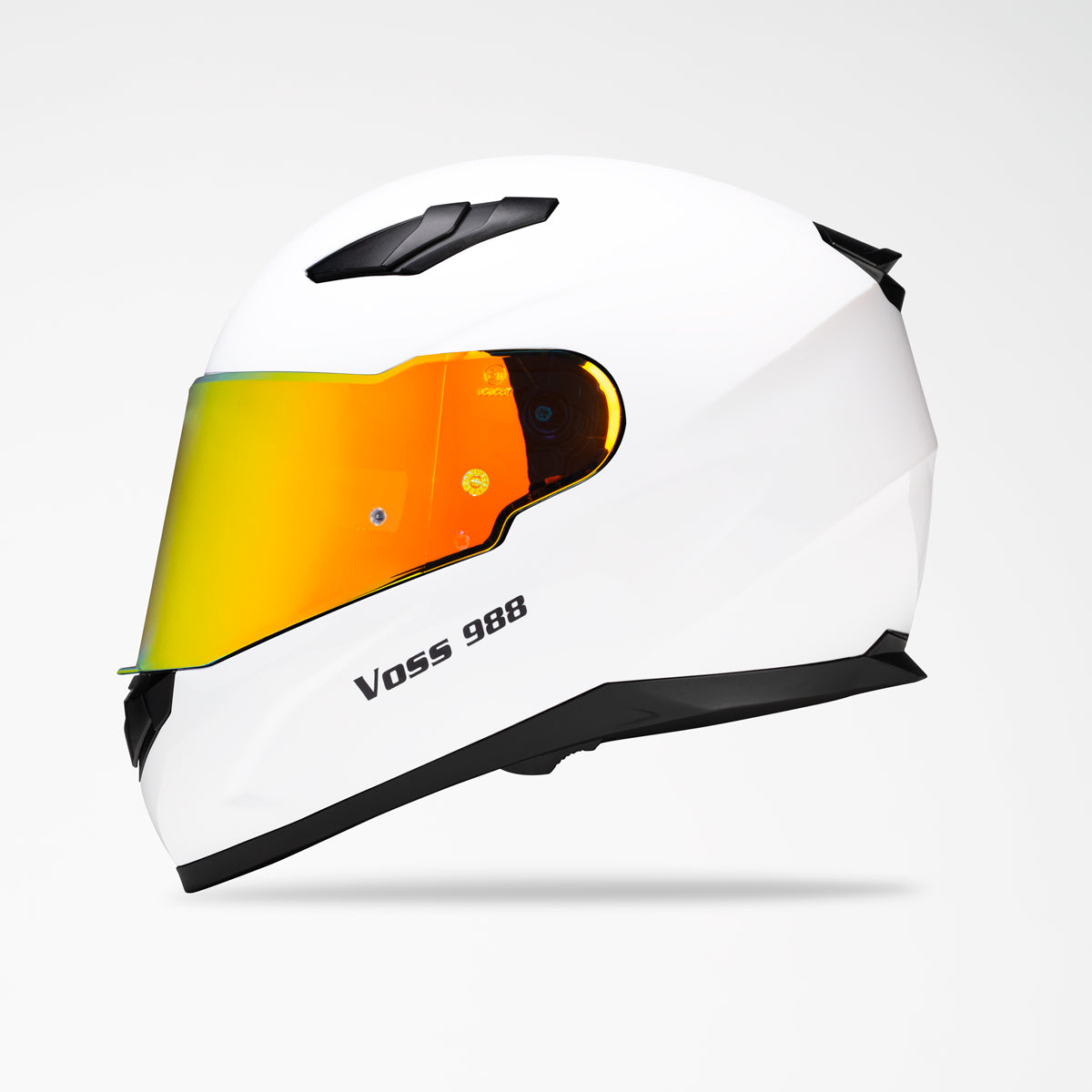 Voss 988 Moto-1 Gloss White Helmet