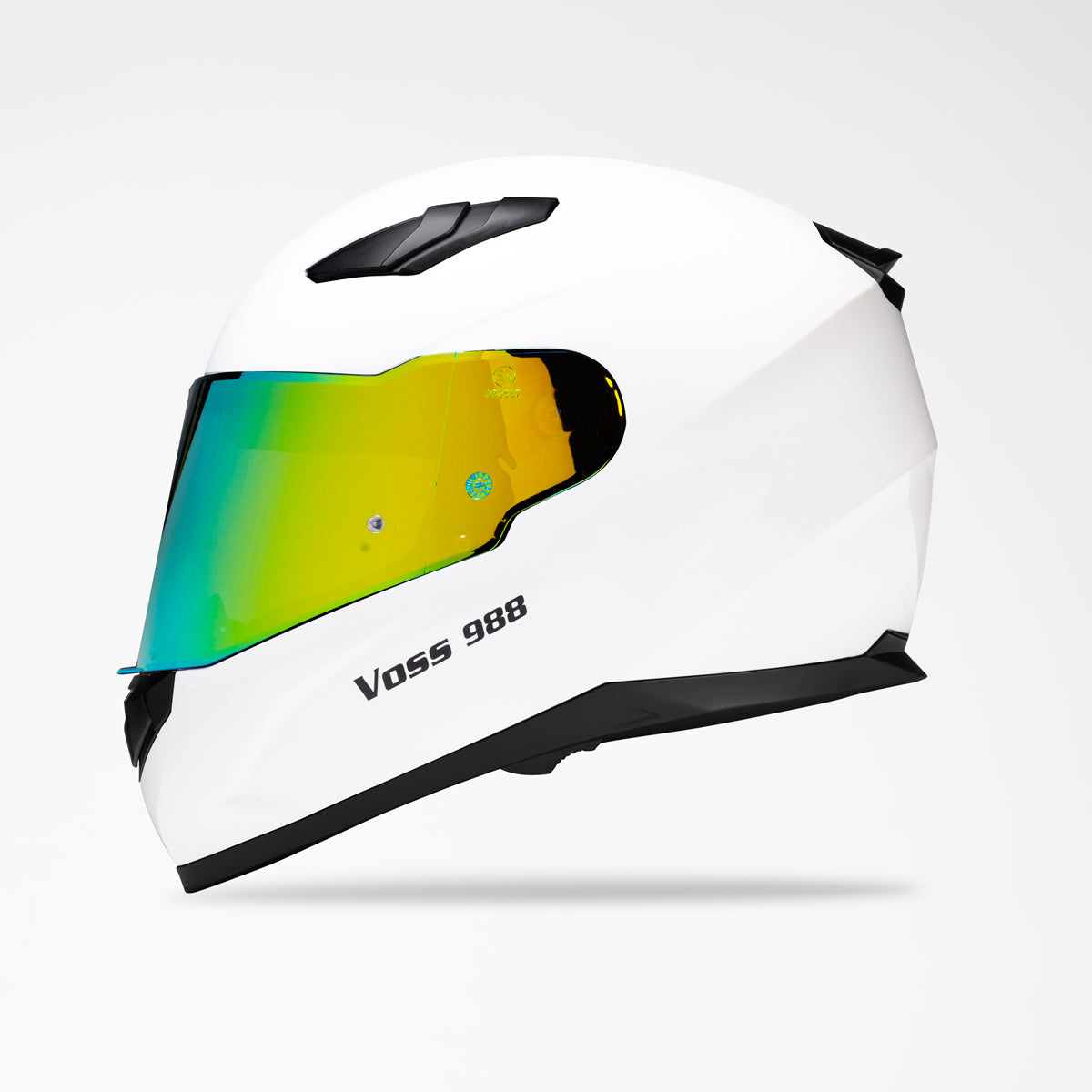 Voss 988 Moto-1 Gloss White Helmet
