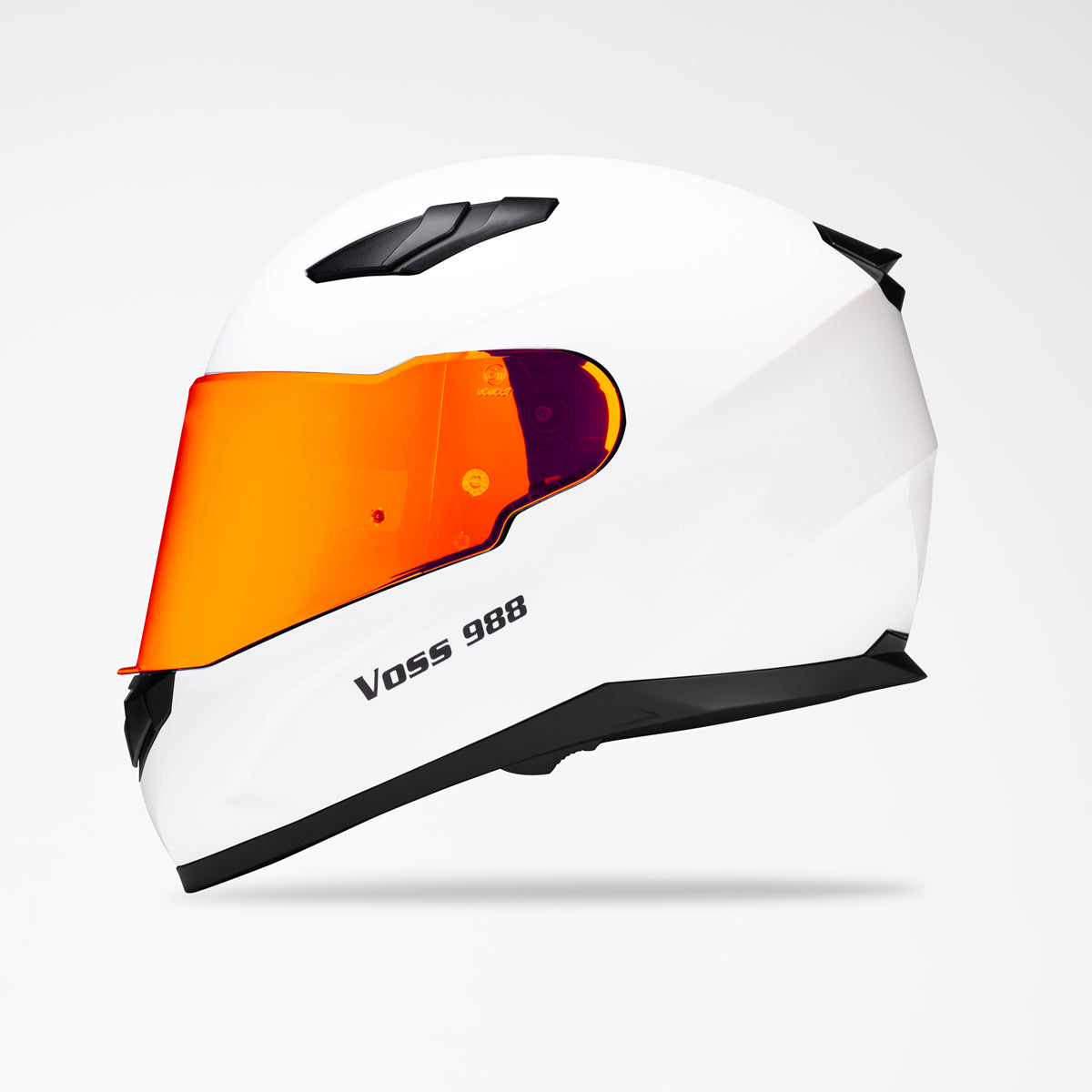 Voss 988 Moto-1 Gloss White Helmet