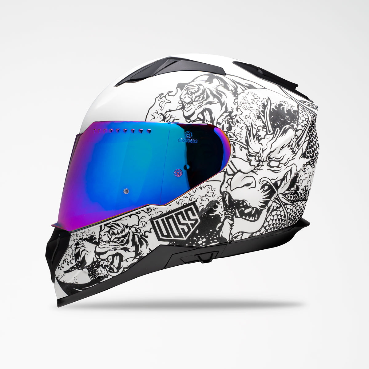 Voss 989 Moto-V White Rei Helmet
