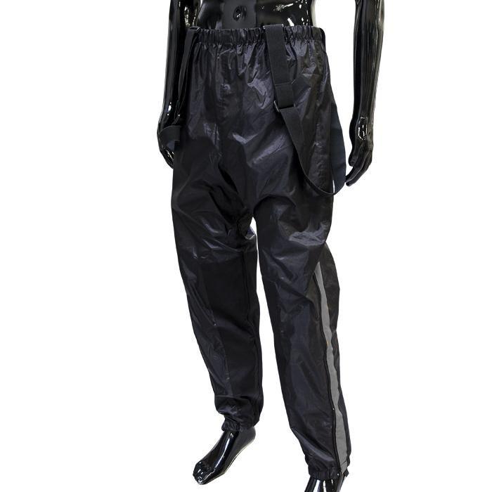 VOSS V2 STORM SYSTEM RAINGEAR BLACK SILVER REFLECTIVE - Voss Helmets