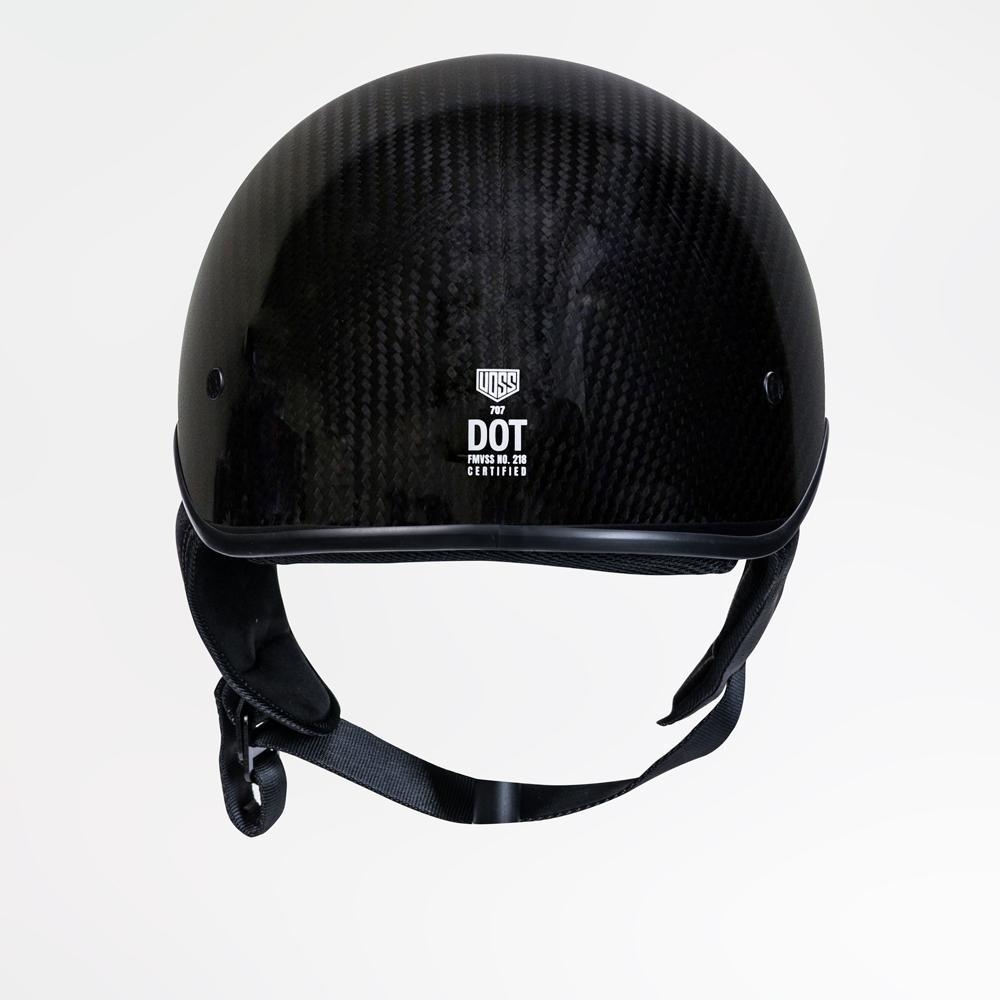 Voss 707Cf Cruise Gloss Black Half Helmet