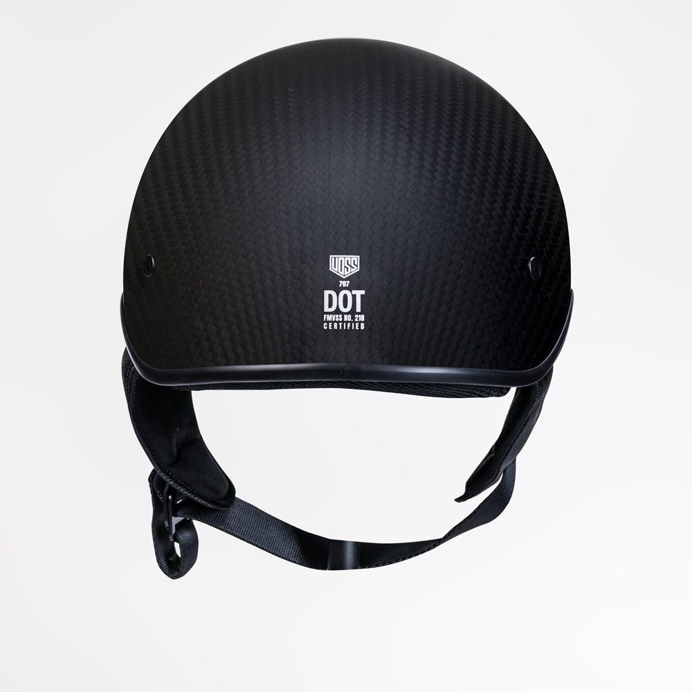 Voss 707Cf Cruise Matte Black Half Helmet