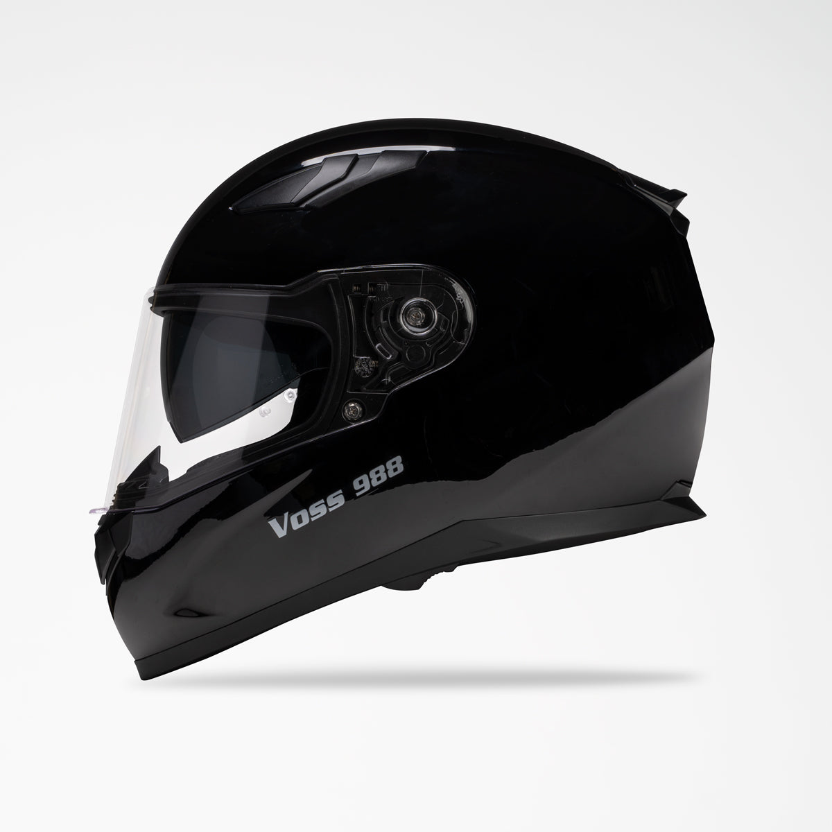 VOSS 988 MOTO-1 GLOSS BLACK HELMET