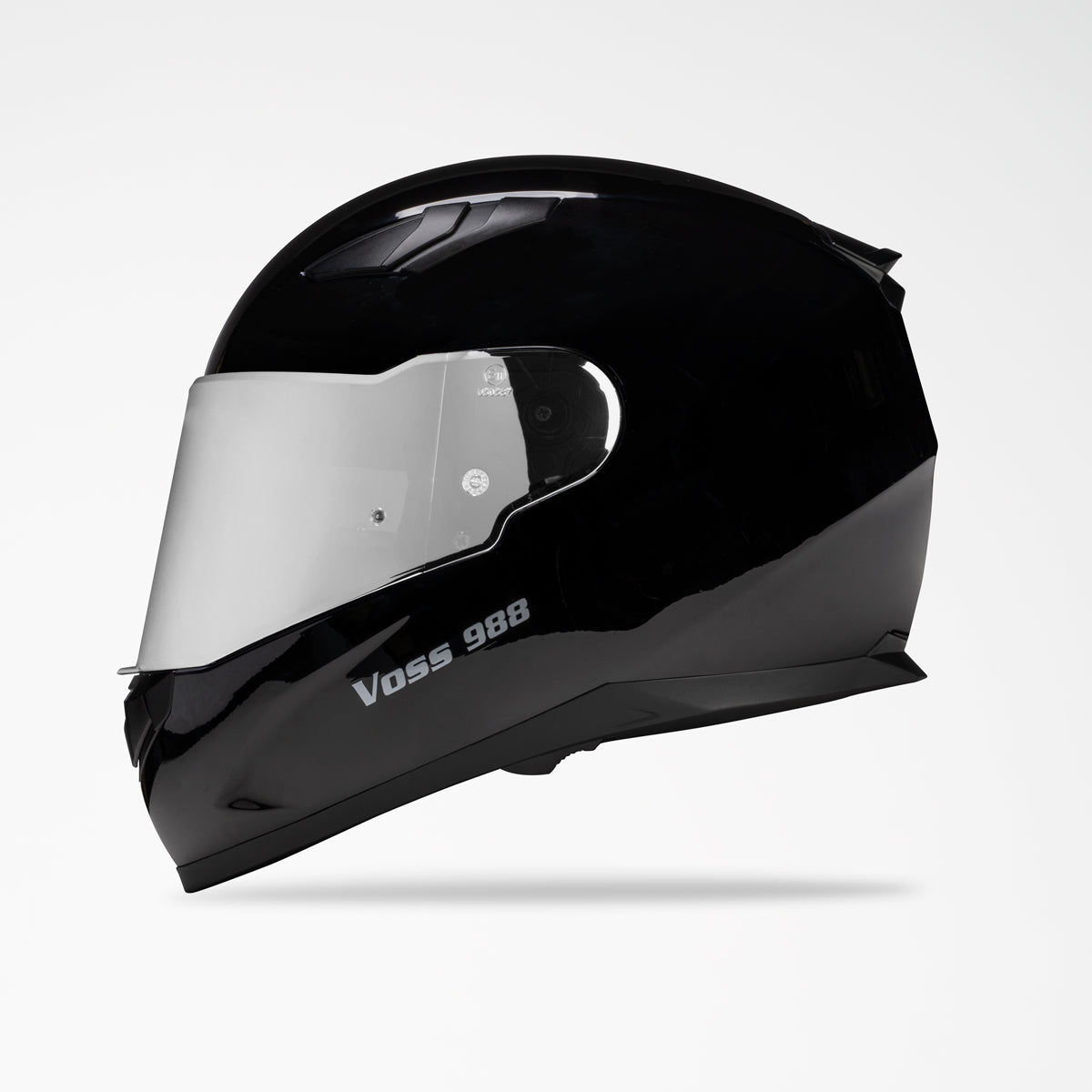 VOSS 988 MOTO-1 GLOSS BLACK HELMET