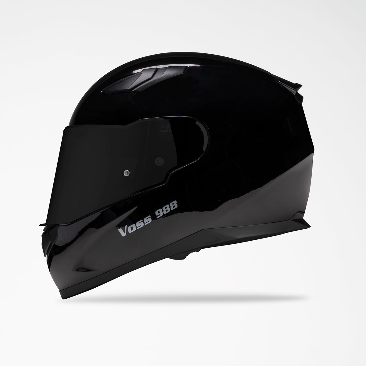 VOSS 988 MOTO-1 GLOSS BLACK HELMET
