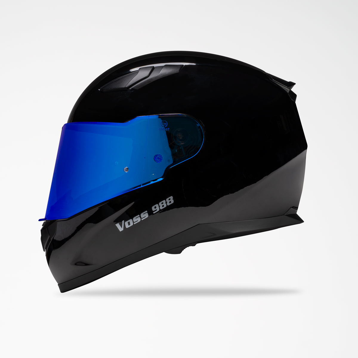 VOSS 988 MOTO-1 GLOSS BLACK HELMET