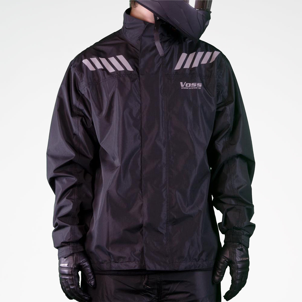 Voss V3 Storm System Raingear Black/Silver Jacket