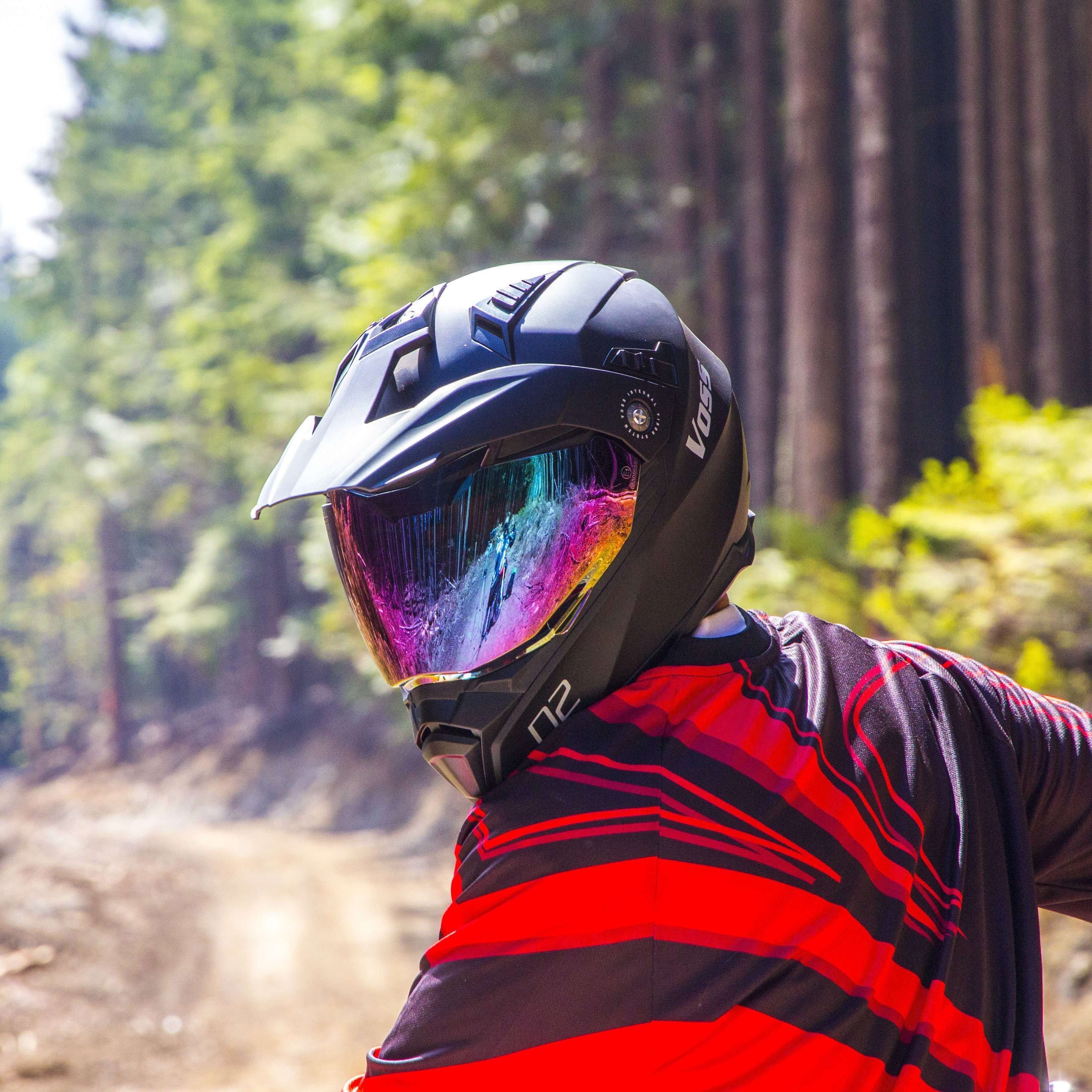601 D2 Dual Sport Helmet Face Shield - Voss Helmets