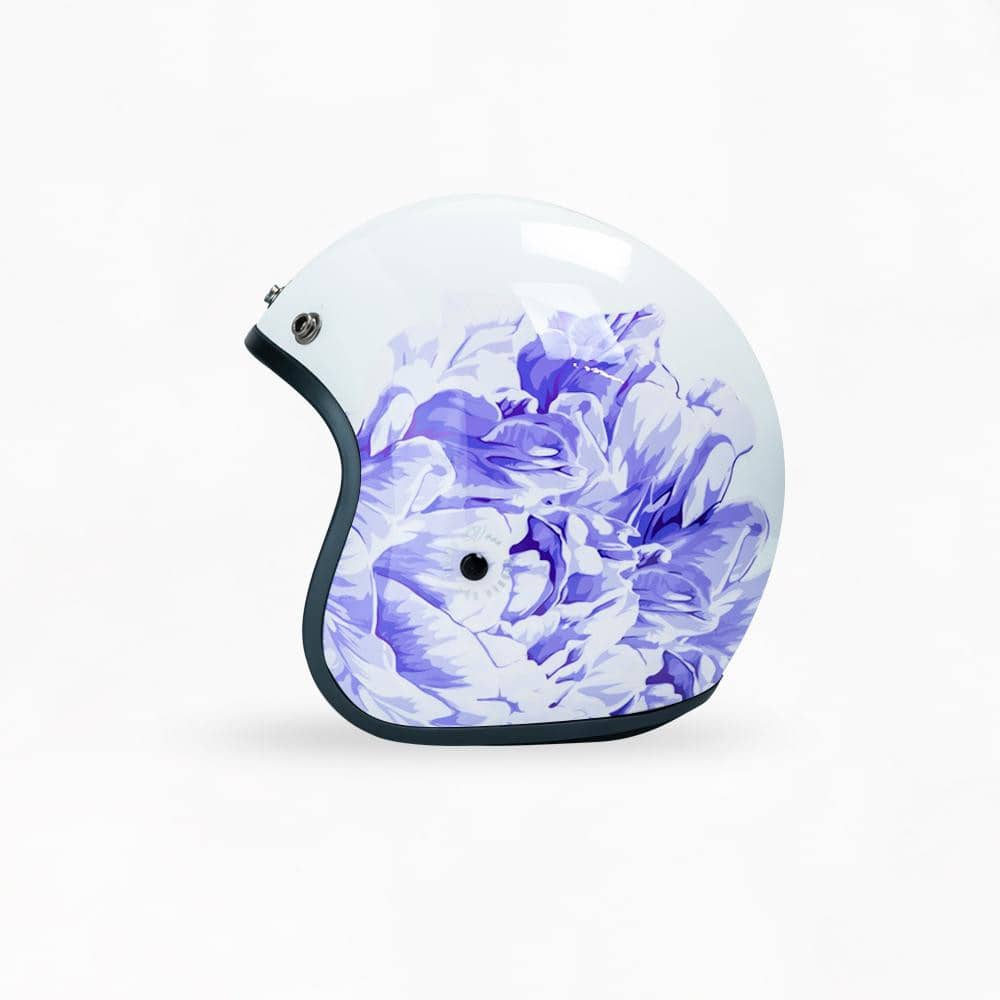 VOSS 501 BOBBER LAVENDER FLORA HELMET - Voss Helmets