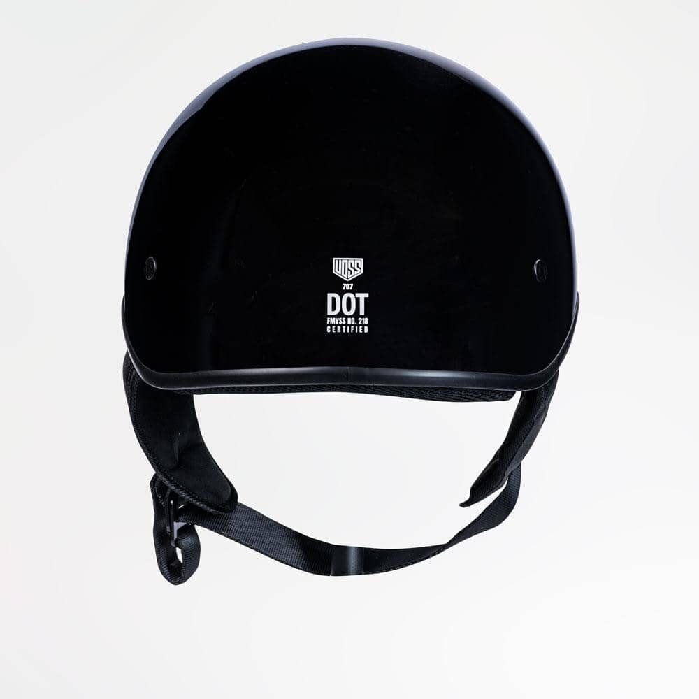 Voss 707Frp Cruise Gloss Black Half Helmet