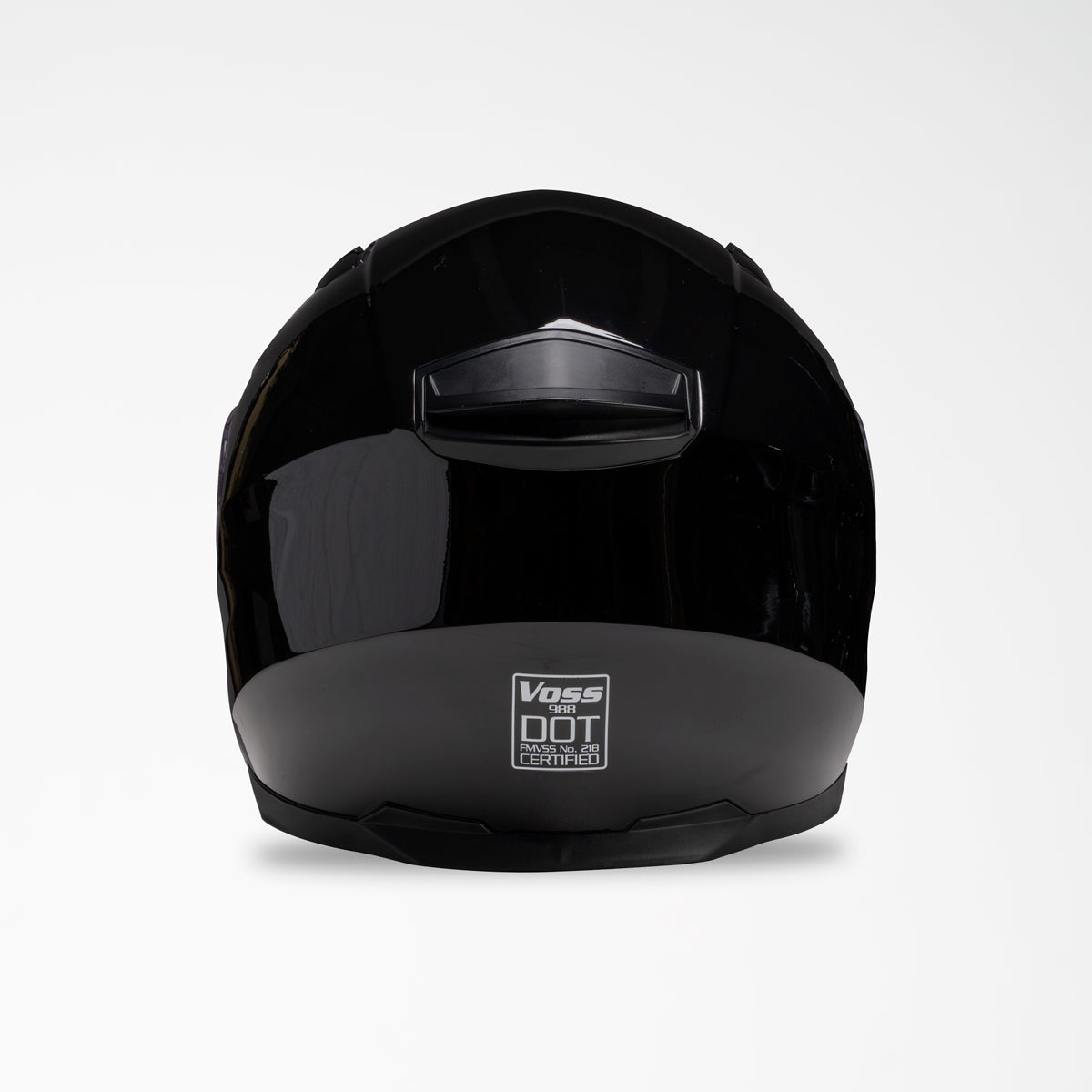 VOSS 988 MOTO-1 GLOSS BLACK HELMET
