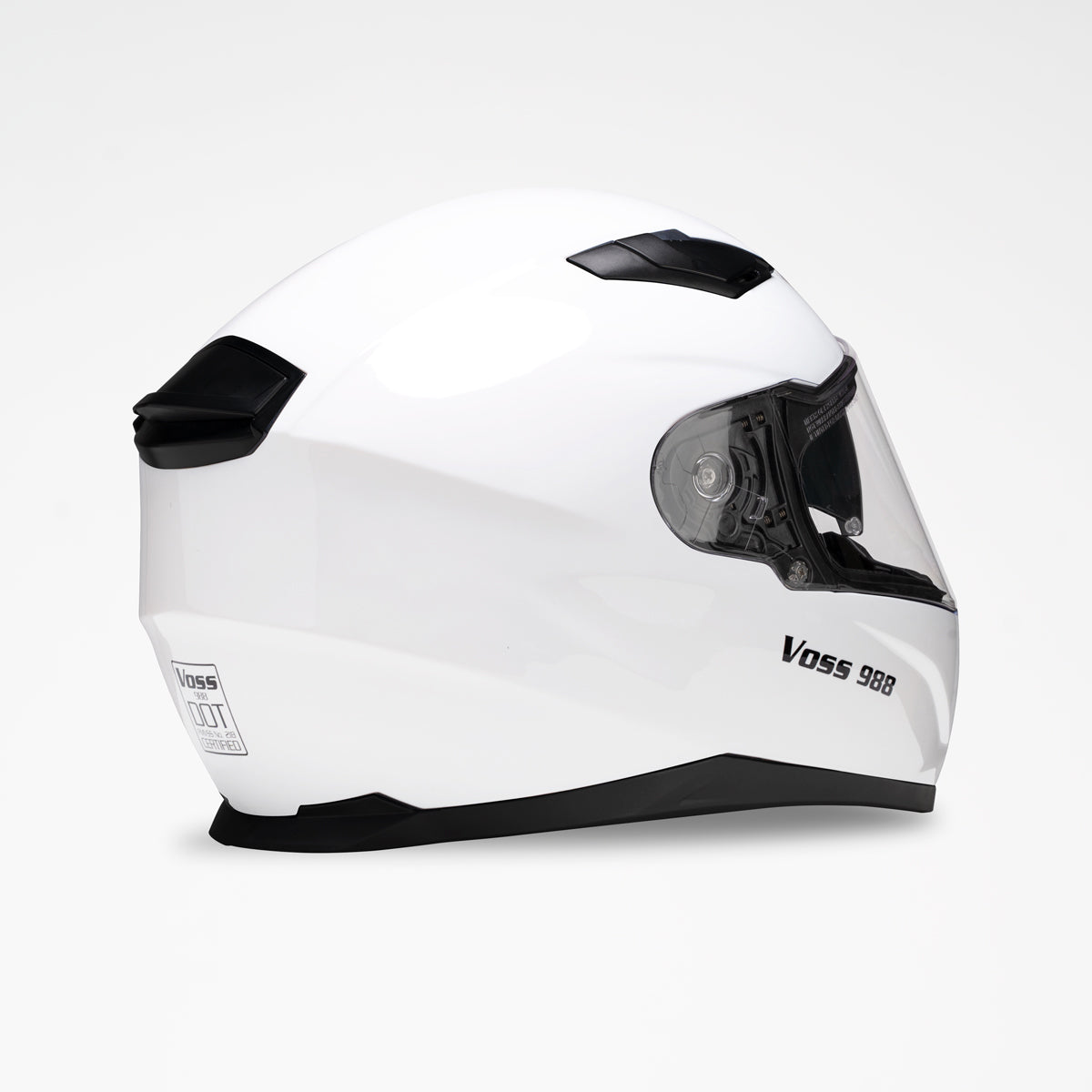 Voss 988 Moto-1 Gloss White Helmet