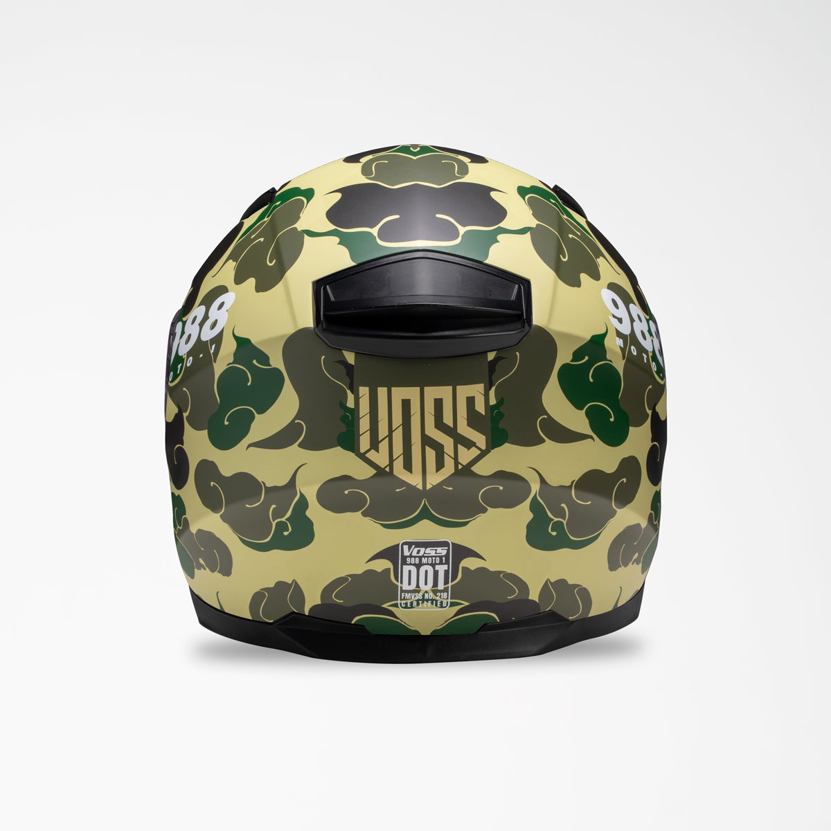 Voss 988 Moto-1 Green Camo Helmet