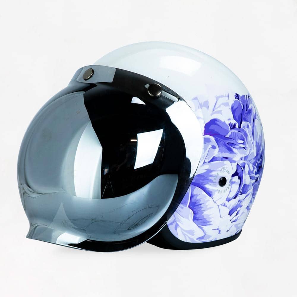 VOSS 501 BOBBER LAVENDER FLORA HELMET - Voss Helmets