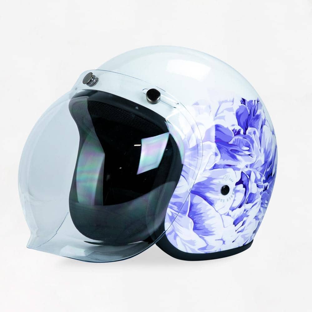 VOSS 501 BOBBER LAVENDER FLORA HELMET - Voss Helmets