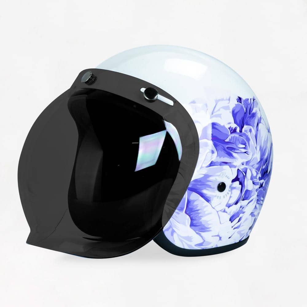 VOSS 501 BOBBER LAVENDER FLORA HELMET - Voss Helmets