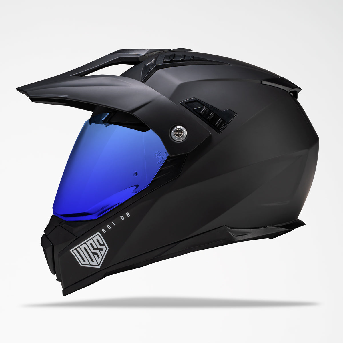 Voss 601 D2 Dual Sport Matte Black Helmet