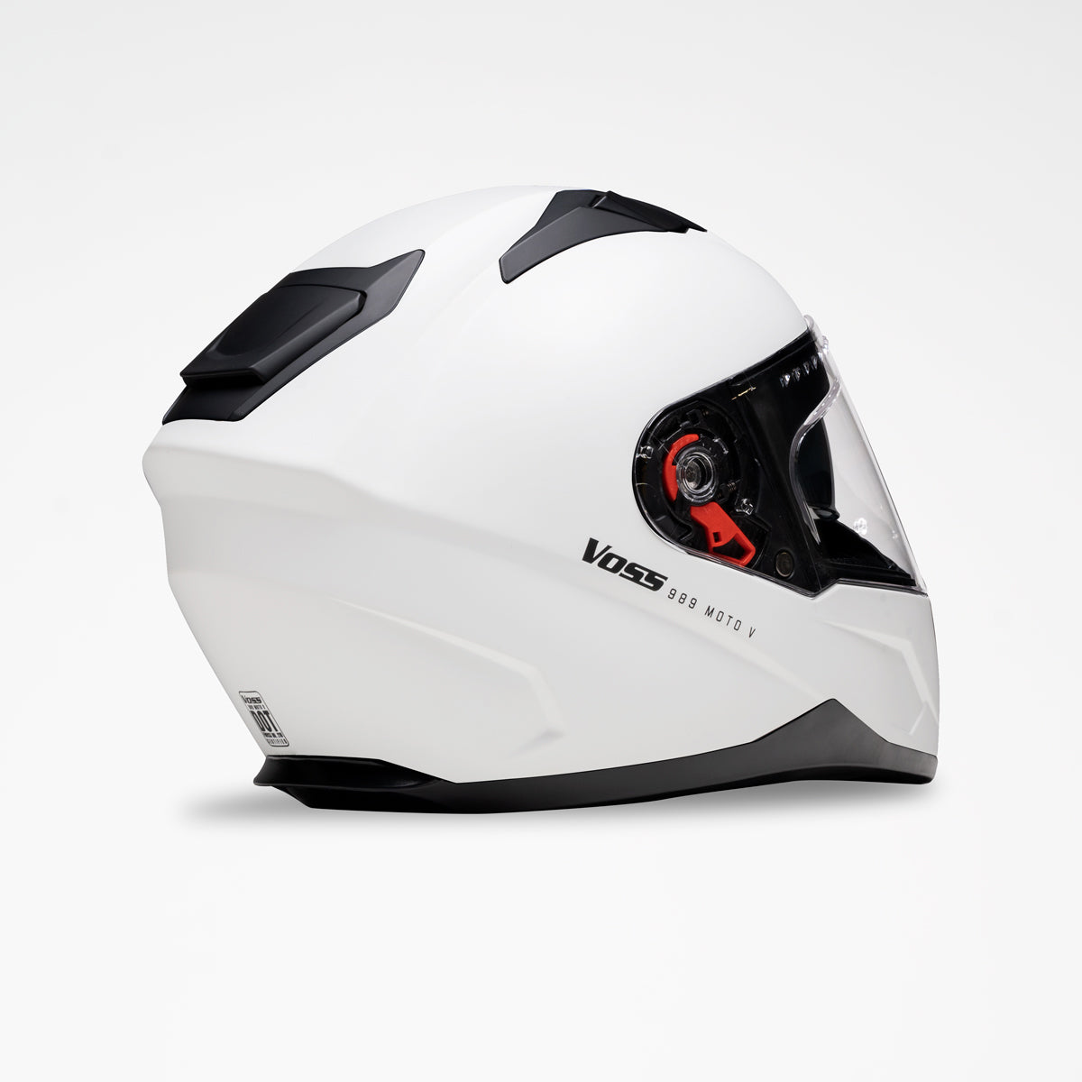 Voss 989 Moto-V Matte White Helmet