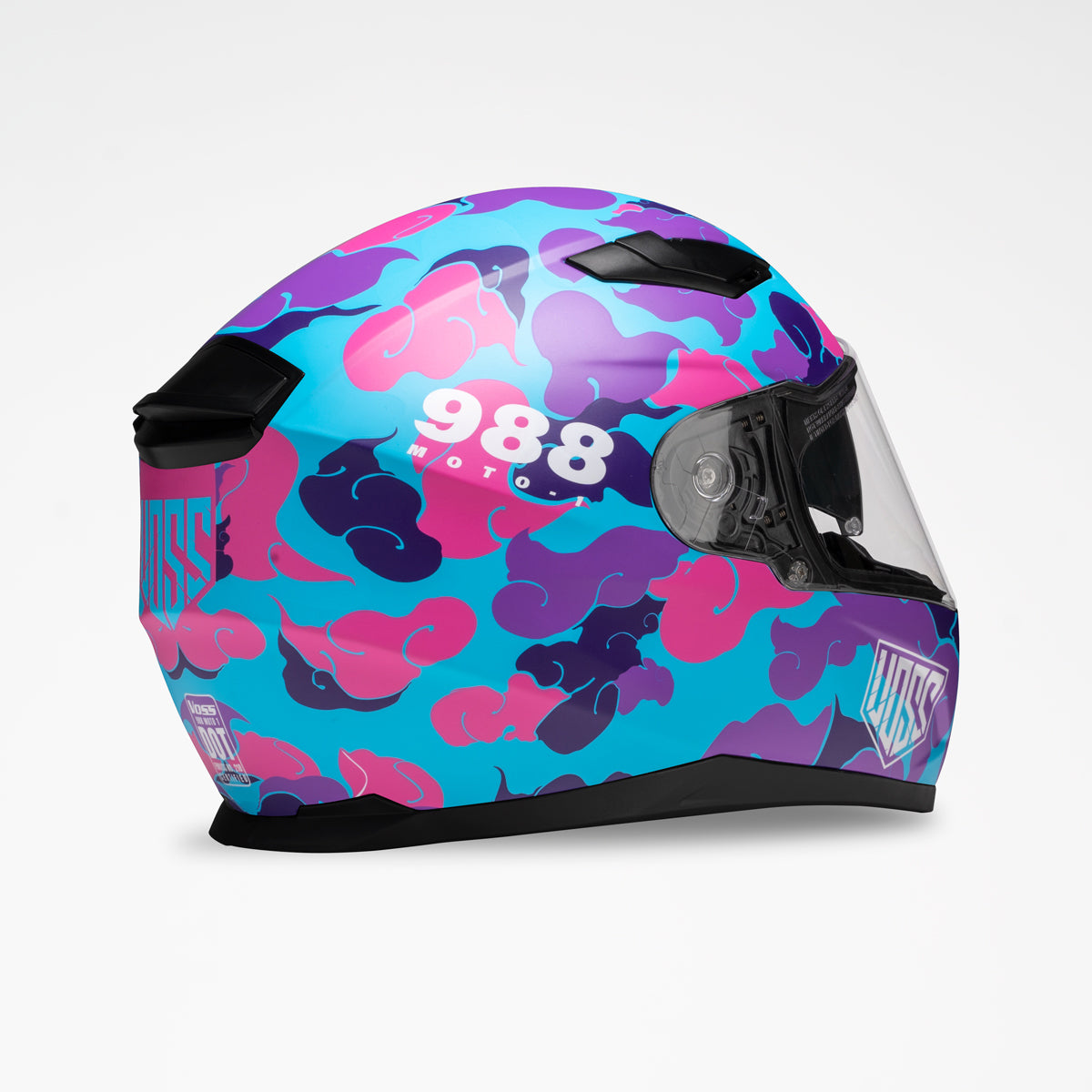 Voss 988 Moto-1 Pink Camo Helmet