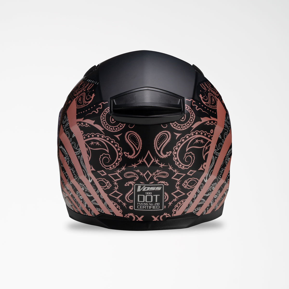 Voss 988 Moto-1 Metallic Pink America Helmet