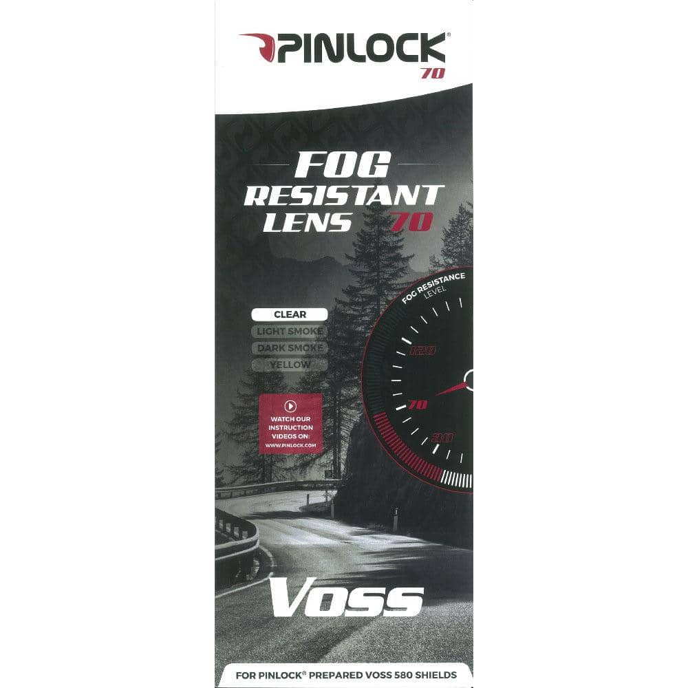 VOSS 580 CONQUEST P70 ANTI-FOG PINLOCK LENS INSERT - CLEAR - Voss Helmets